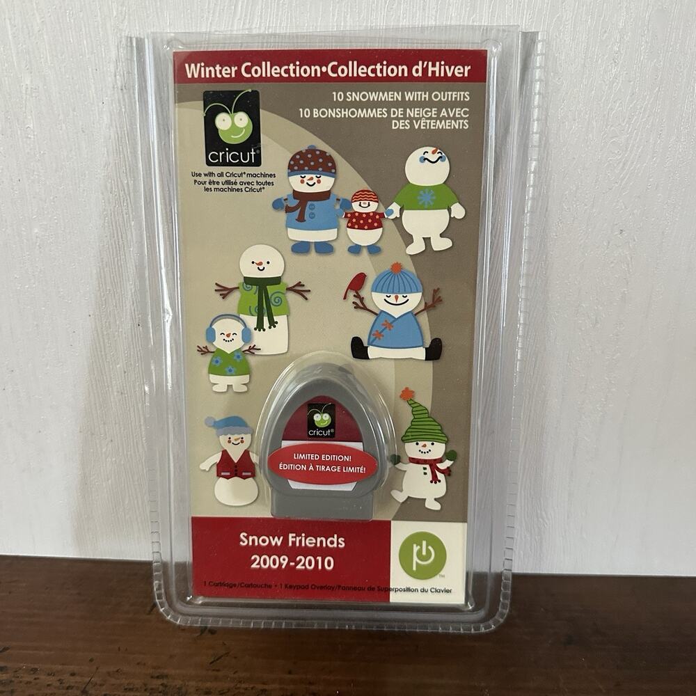 Cricut Snow Friends 2009-2010 Retired Winter Collection Cartridge Snowmen Outfit